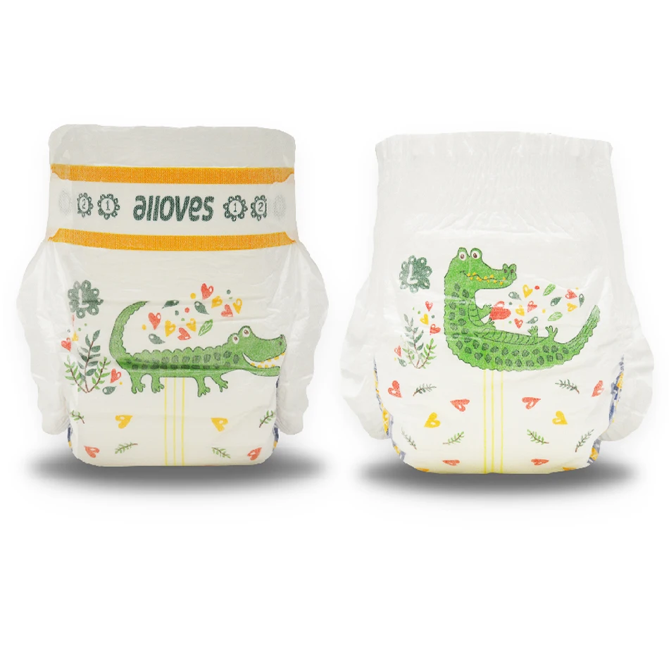 Soft Cotton Baby Pants Infant Diaper Disposable Period Panties Printed Baby Nappy Abdl Packing PE Film Breathable Fabric
