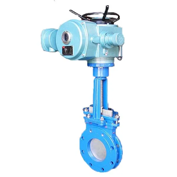 Straight stroke electric knife gate valve