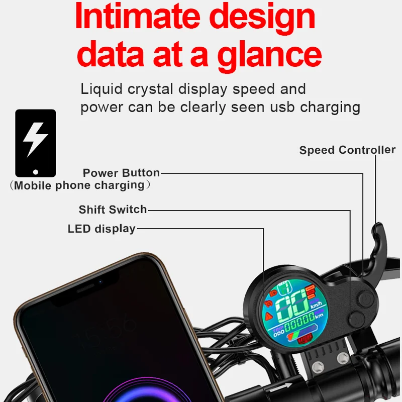 Free Shipping LEHUA R8 Adult E-Scooter with 500W Motor Max Speed up to 40km/h Electric Scooter