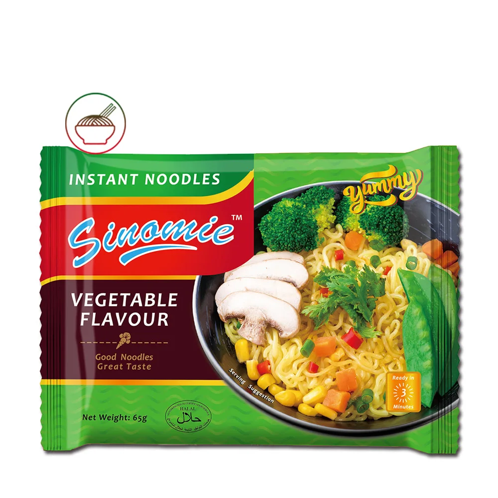 Бренд SINOMIE, китайский производитель, оптовая продажа, рамен-лапша быстрого приготовления Халяль на 3 минуты