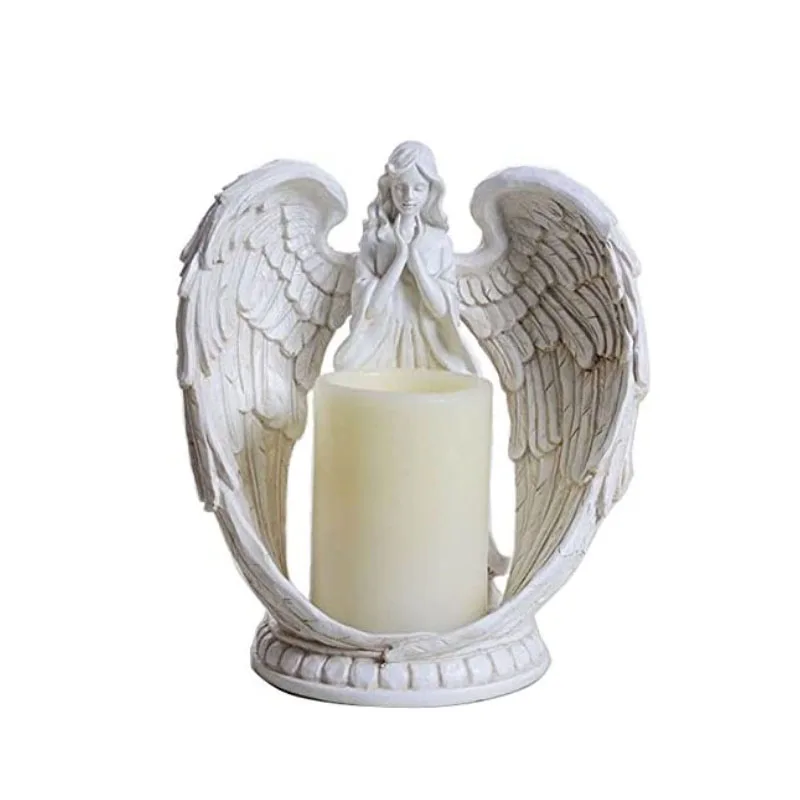 Italian Baroque-Style Musical Cherub  mould cherub angel candle holder Decorative Statues