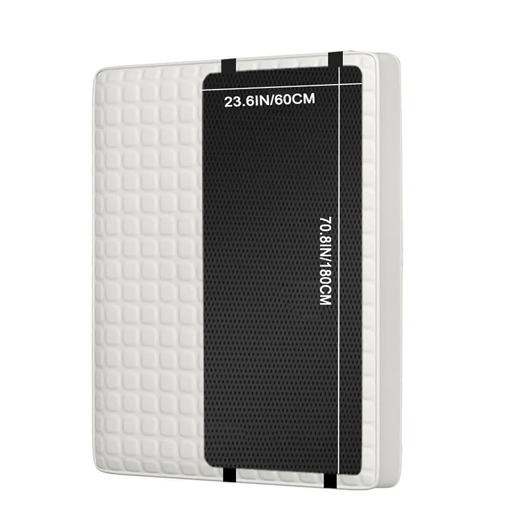 60*180CM Half Size Grounding Pad Anti-Slip PU Leather Grounding Mattress with Grounding Cord For Improving Sleeping Relieve Pain