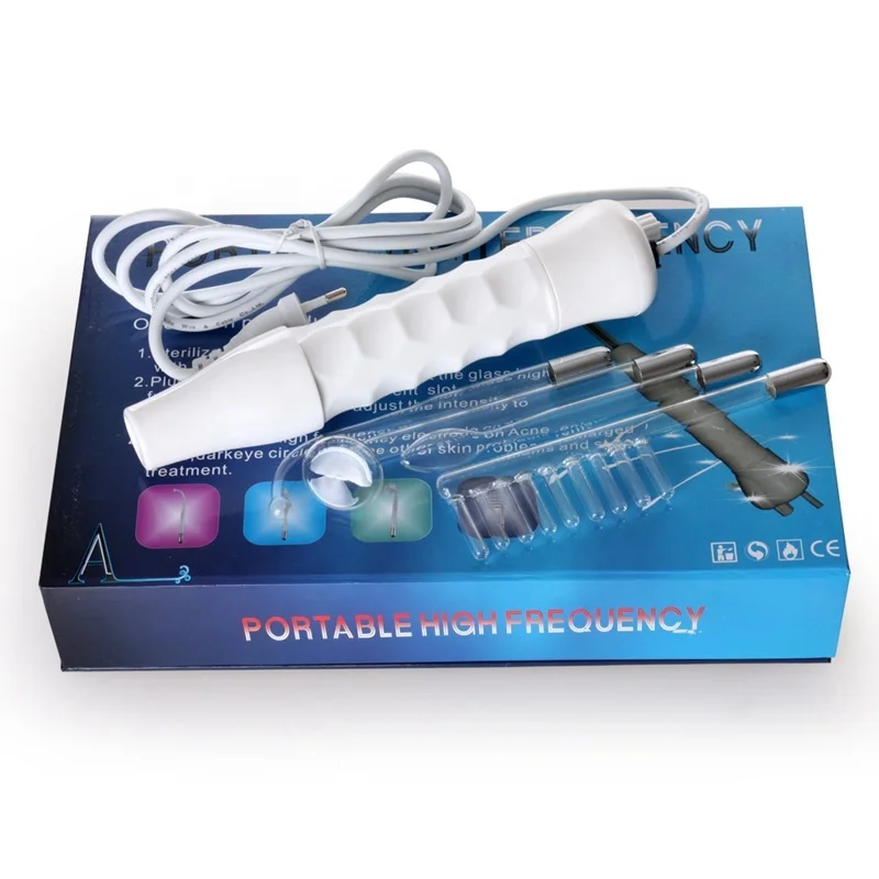Professional Portable Handheld Acne Treatment Facial Lift Skin Tightening High Frequency Skin Therapy Machine