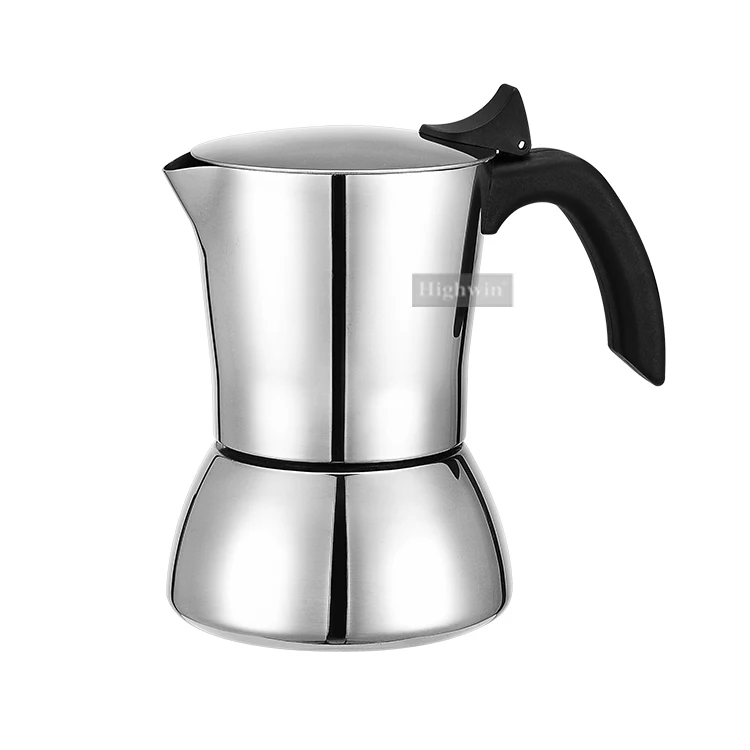 Espresso Mocha Pot Stovetop Moka Coffee Pot Stainless Steel Moka Pot