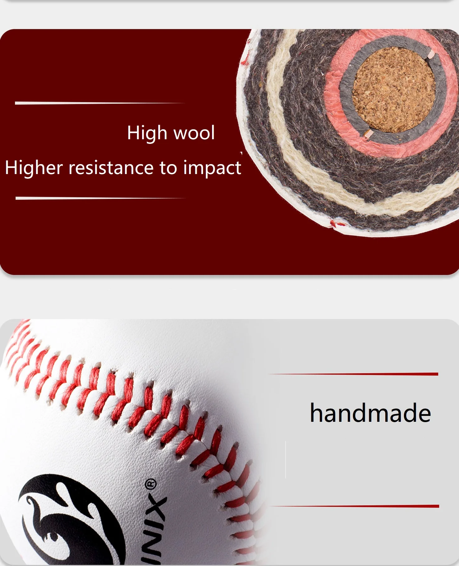 2023 New Arrive ZUOMAN 9 inch 15%50%85% wool Leather baseball Stocking up for Halloween Easter