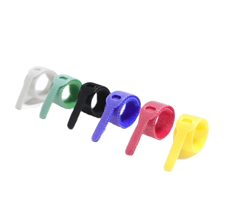 High-quality Adjustable Nylon Hook and Loop Cable Tie Self-gripping Wrap Strap for USB Earphone Cables