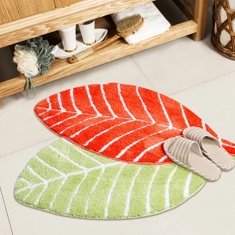 Living room rug Home bathroom door mat absorbent door mat Kitchen bedroom shaped floor mat machine washable tufted rug