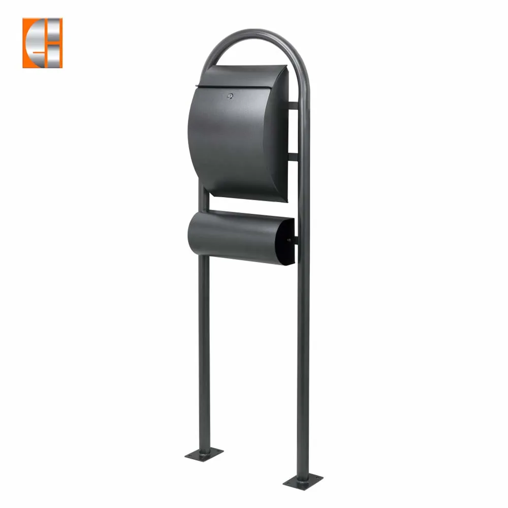 Newspaper Letter Box Steel Mailbox with Sturdy Key Lock Wall Mounted Waterproof post Box