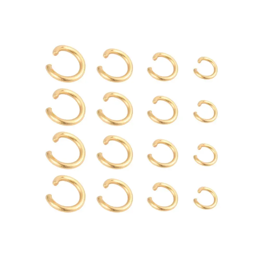 
Hot Selling 200pcs/Bag Gold/Silver Color Stainless Steel Split Single Ring Beaded Material DIY Jewelry Accessories 
