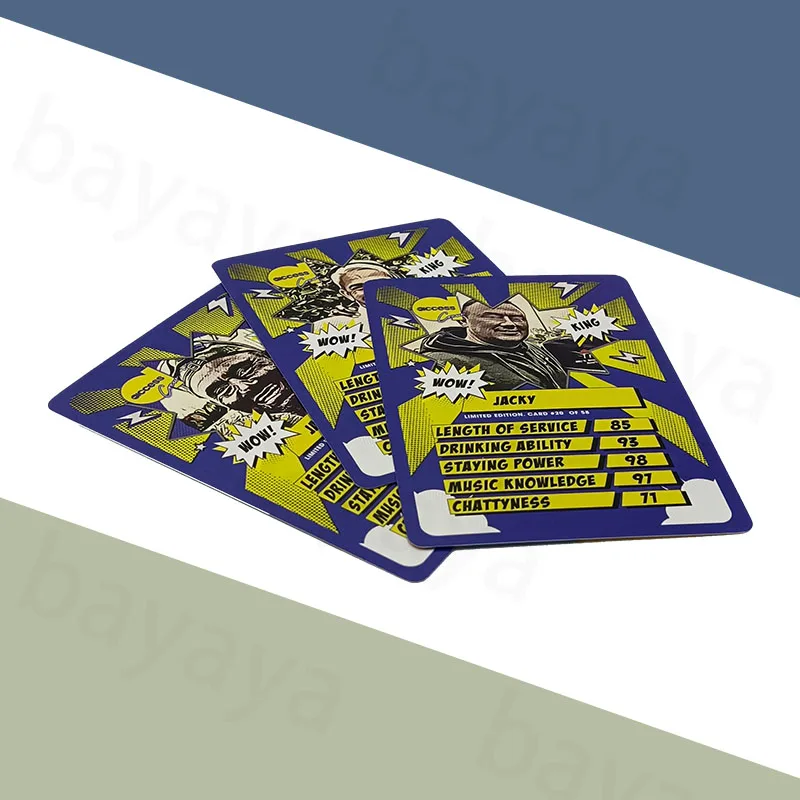 OEM Services Custom Premium Craftsmanship Trick-Taking Indoor Recreation Team Building Activities Yellow Card Game With Box