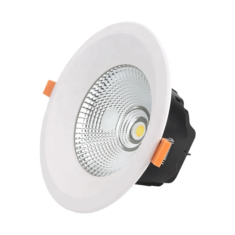 Cut Size 170mm Commercial Downlight Round 8 Inch Recessed Lights LED COB Downlight 20w 2000lm CCT Downlight
