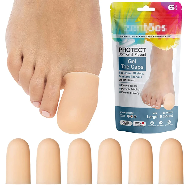 Гелевый колпачок и протектор-подушки защищает от отсутствия или вросших ногтей на ногах мозолей волдырей пальцев молотка