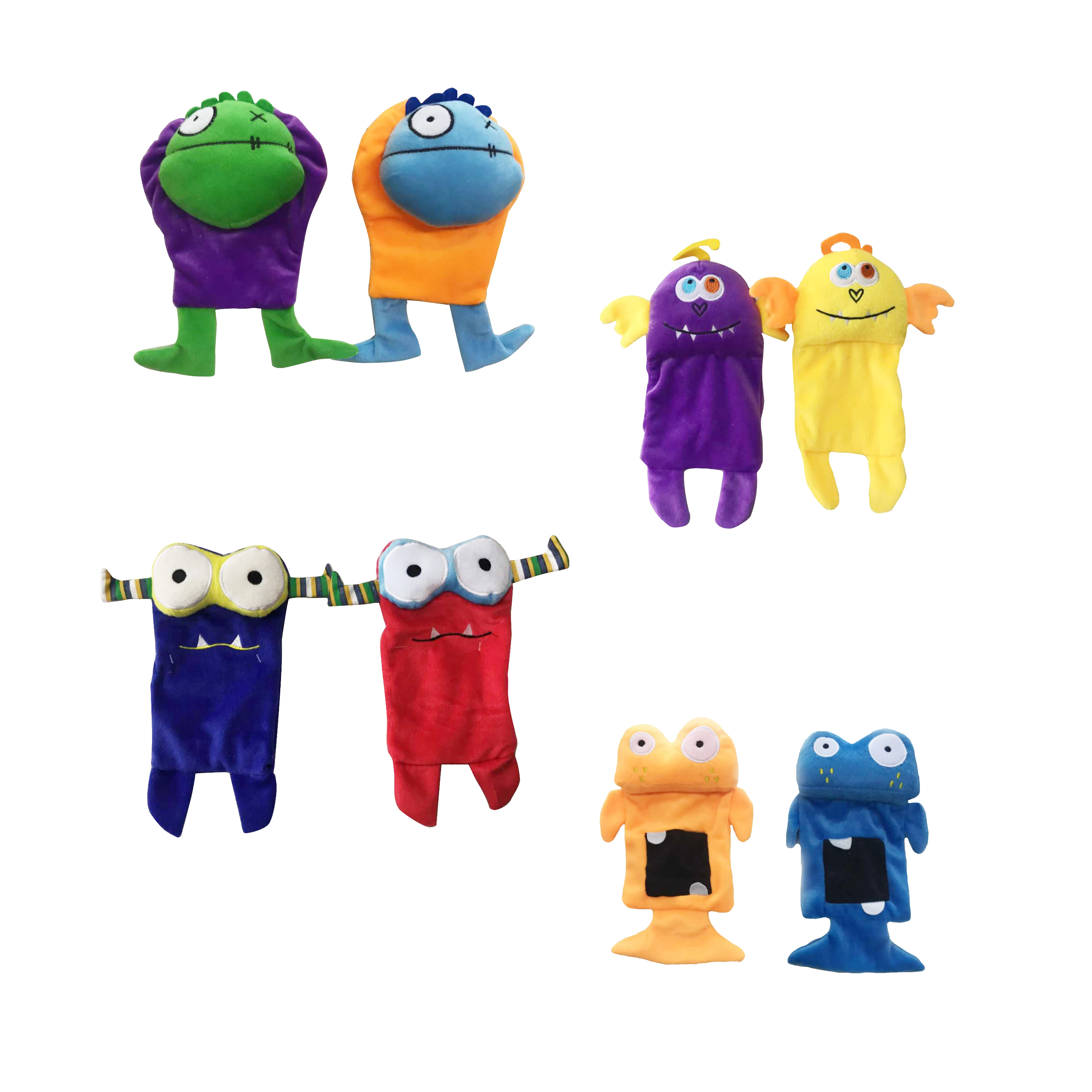 Manufacturer custom plush monster dog chew toys set stitch toy