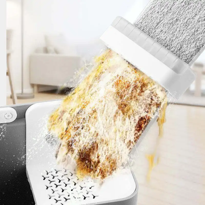 Jesun Cleaning Wash Flat Mop And Bucket Set Squeeze Mop Bucket For Flooring Cleaning