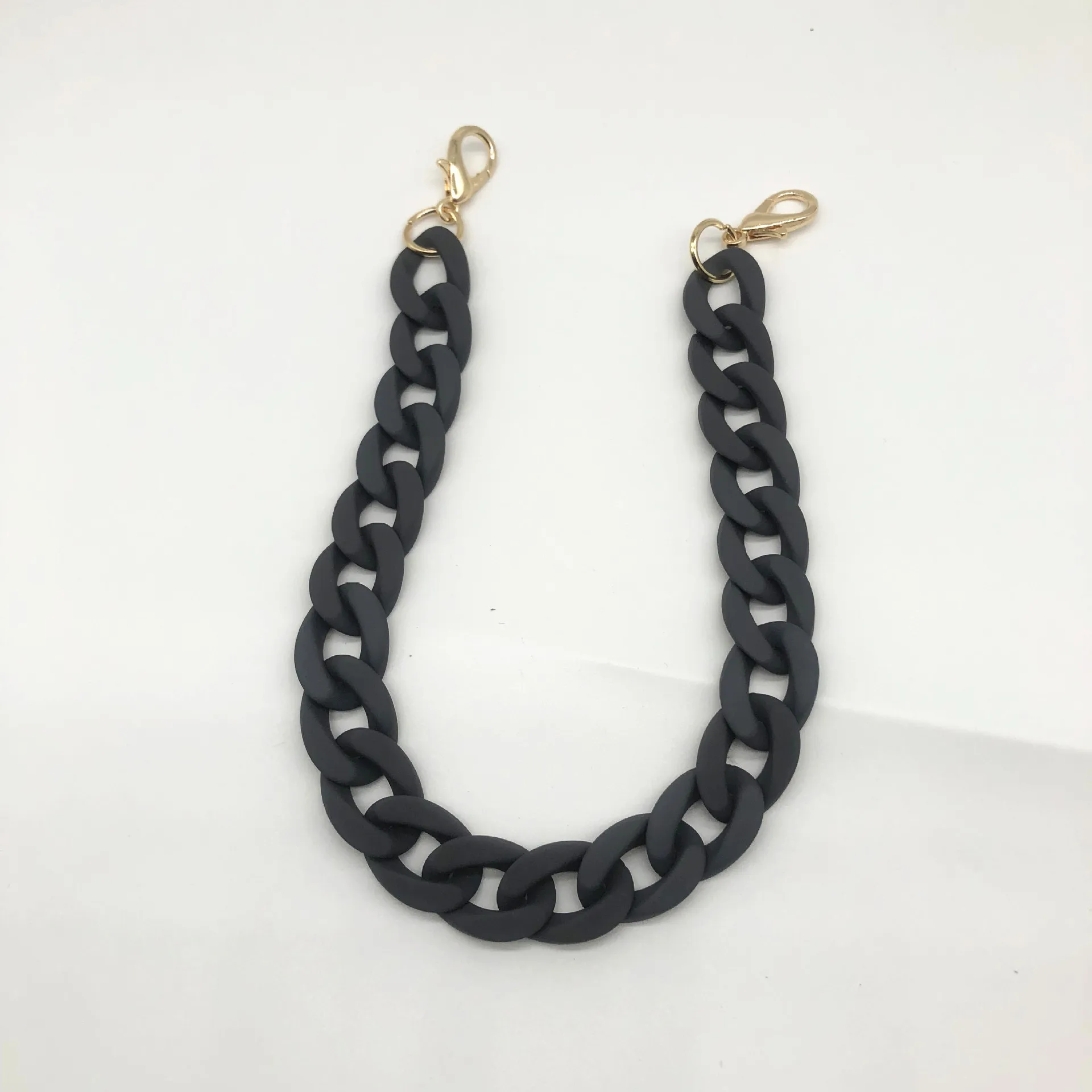 ZONESIN 60cm Length Candy Color Acrylic Resin Chain With Lobster Clasp For Handbag