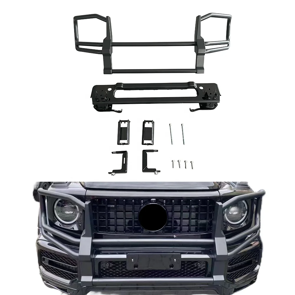 G Class W463a W464 G63 B Style Front Bull Bar Bumper Front Guard Stainless Steel Upgrade Car Accessories Body Kit Parts
