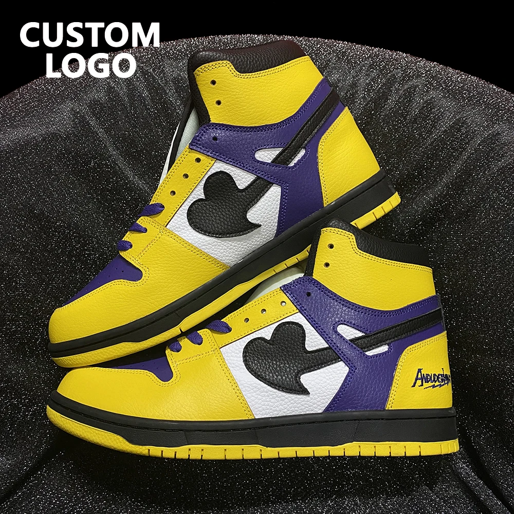 Custom Logo Quanzhou Factory Skateboard High Top Cut Sneaker Men Sneaker Custom Shoe