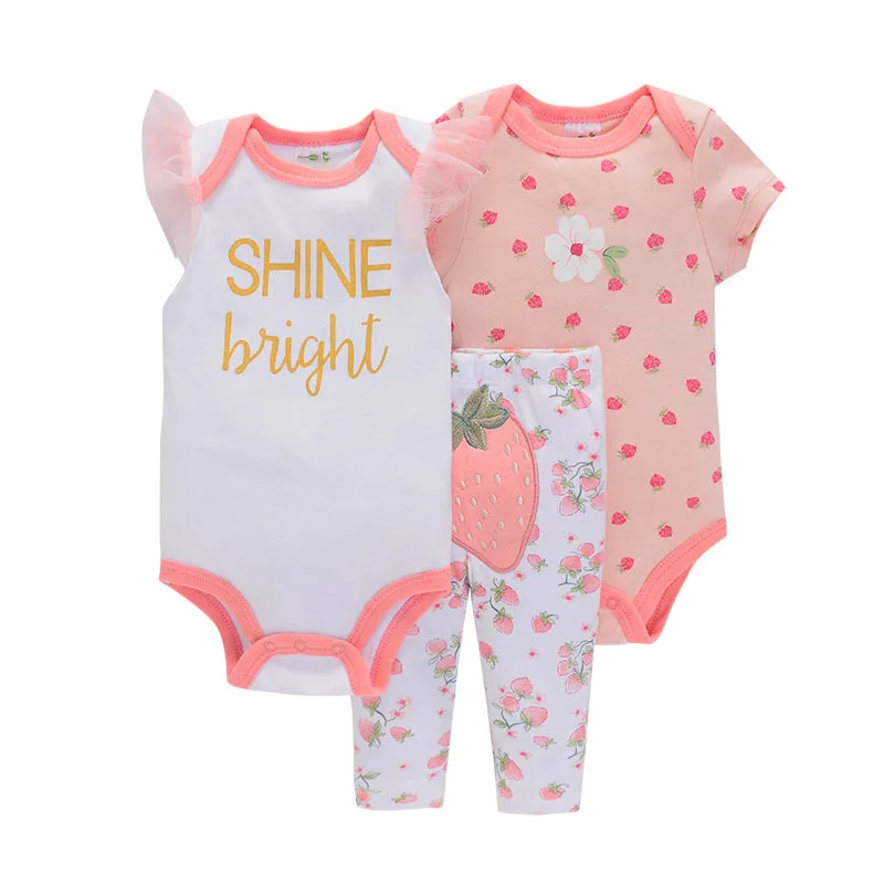 0-1years old New baby clothes foreign trade children romper crawling clothes baby products girls boys clothing sets rompers