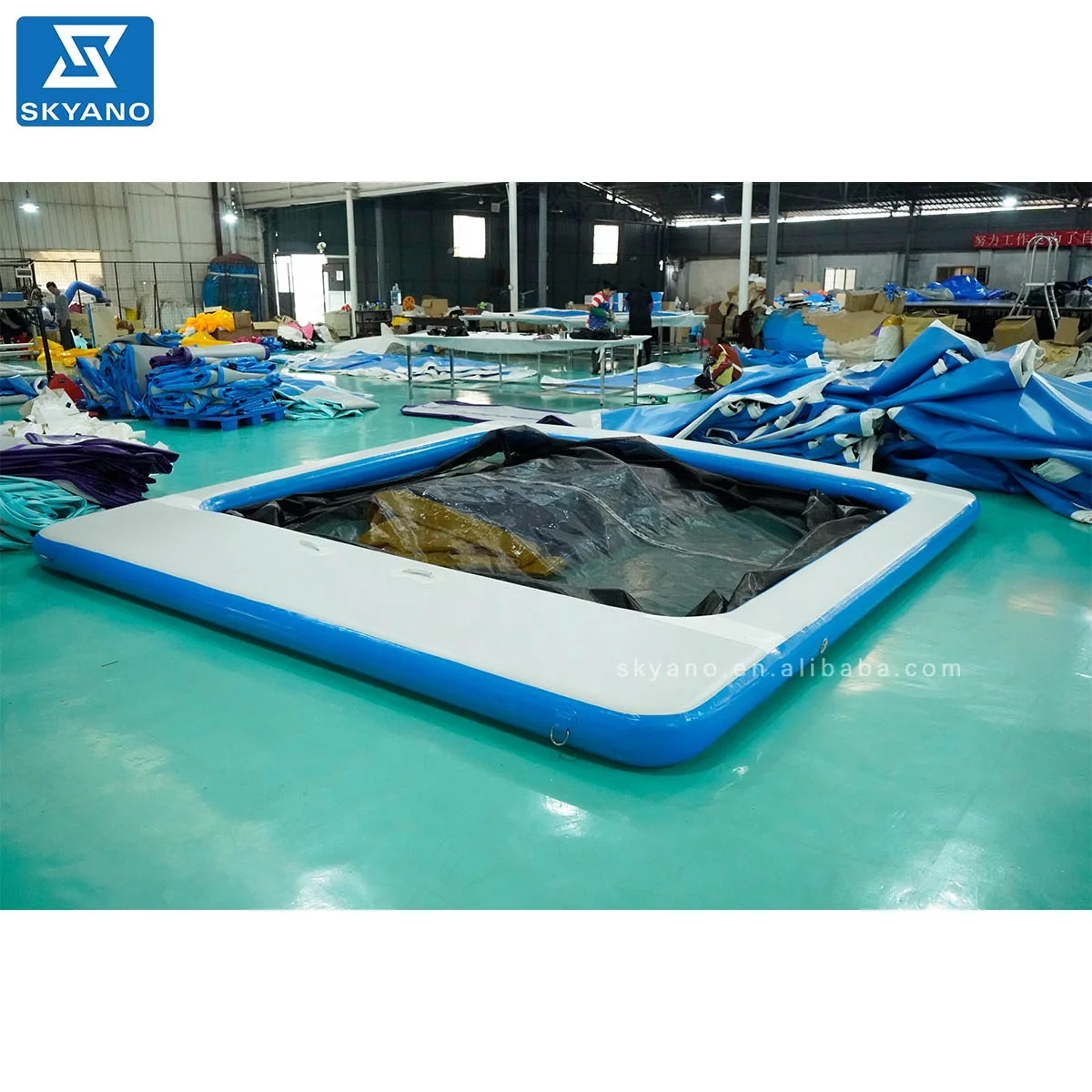 Yacht floating pool inflatable sea pool with Net