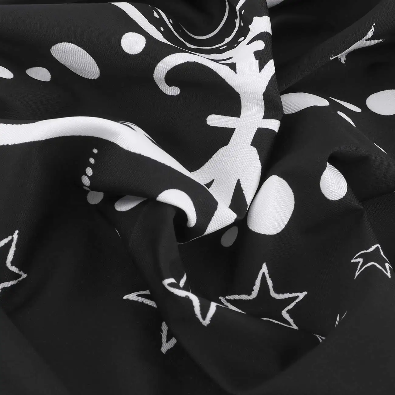Custom New Boho Black Moon Sun Star Pattern Print Home Decor Background Fabric Blanket Hanging Tapestry For The Living Room Wall