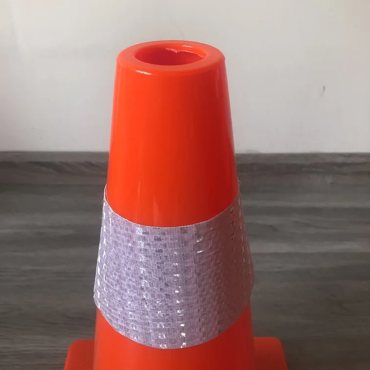28inch Economic PVC Red Base Plastic  Reflective Flexible Road Safety Traffic Cones