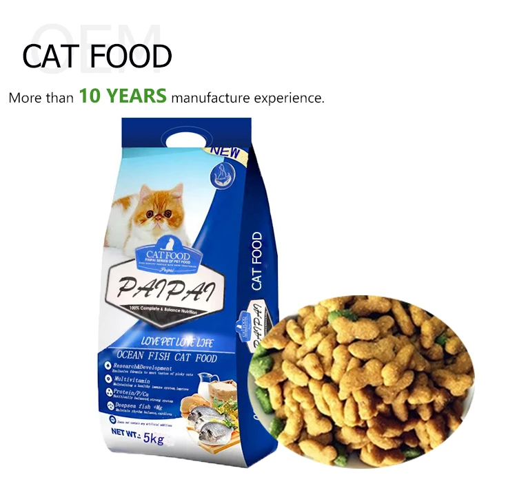 Оптовая цена от производителя мясо трески и курица для корма кошек более 26% жира 10% сухой корм