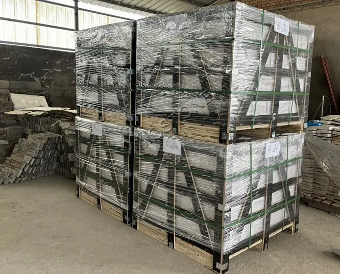 Chinese Roman Beige Limestone Split Face Cladding Modern Outdoor Villa Tile CE Certificate Tumbled Antique Exterior Block