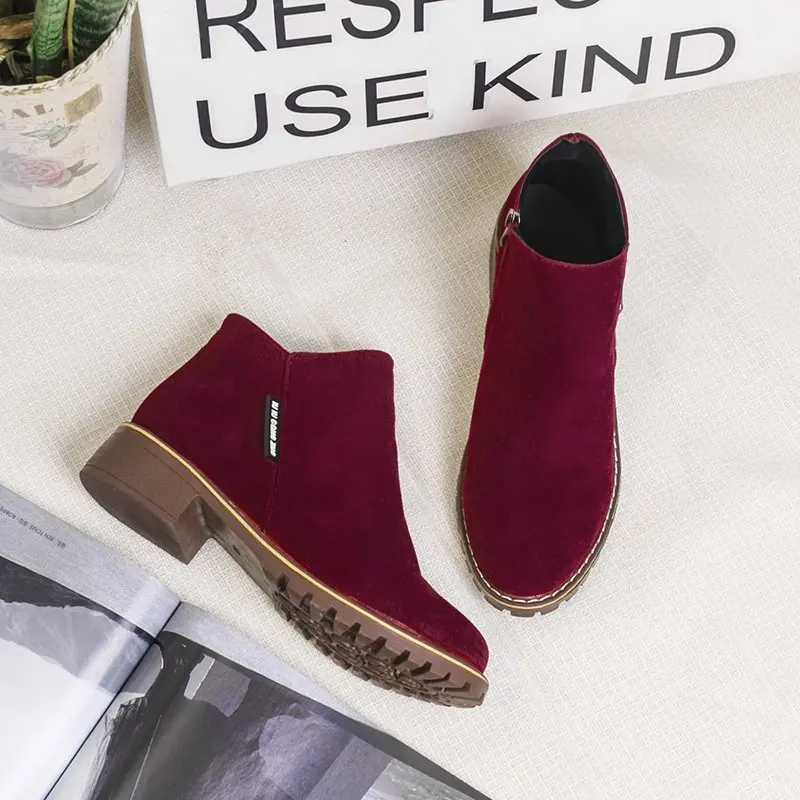 Wholesale winter ankle boots for women ladies boots latest short boot flats