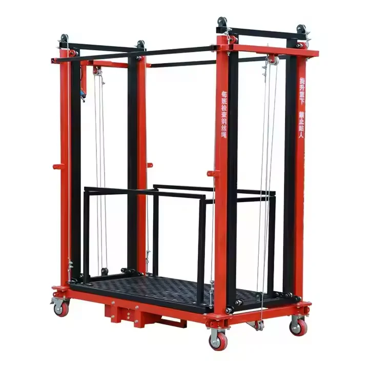 Qiyun Kinglift 15m Factory Price Hydraulic Cargo Goods 1000 kg Load Freight Lift Guide Rail