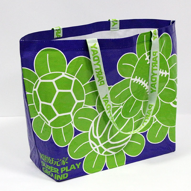 Custom Print Eco Friendly Promotional Reusable Supermarket, Grocery Carry Fabric Woven Shopping Tote Bags/