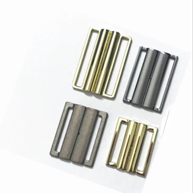 Cheap Custom Nickel Free Zinc Alloy Bra Gold Front Closure Clasp Swimsuit Buckle Belt Buckles For Sale