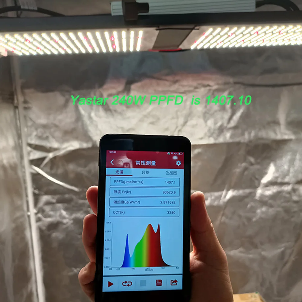 2021 Yastar 240W, Samsung Lm301h 660nm 288 Boards Meanwell Yastar Led Grow Light 3000k 3500k Grow Lights Kit