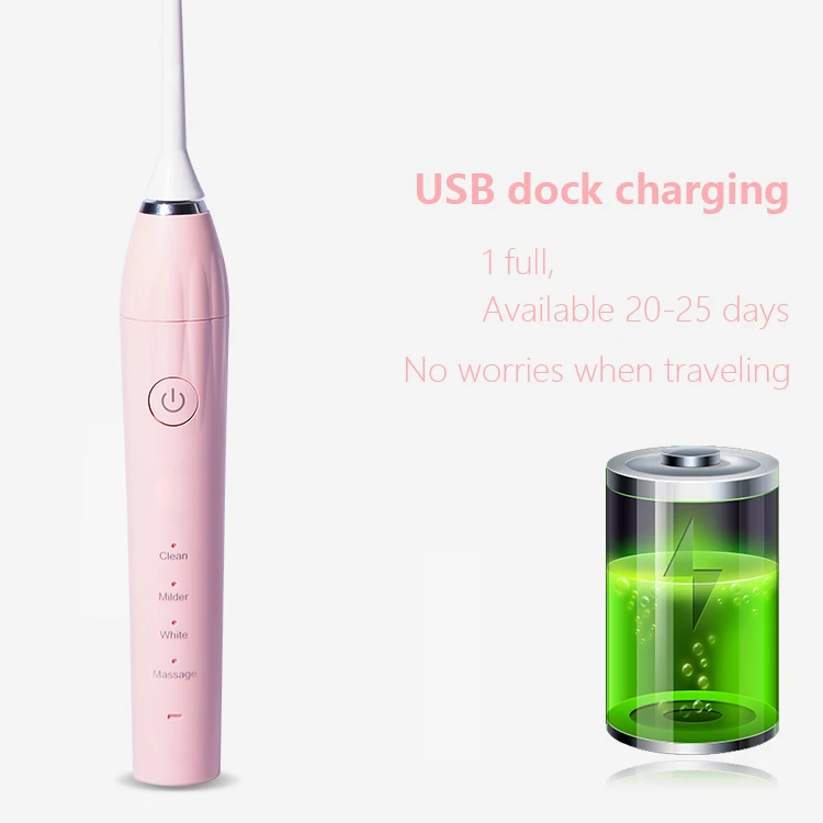 Wholesale Cheap Rotating Large Battery Capacity Travel Slim Electric Toothbrush
