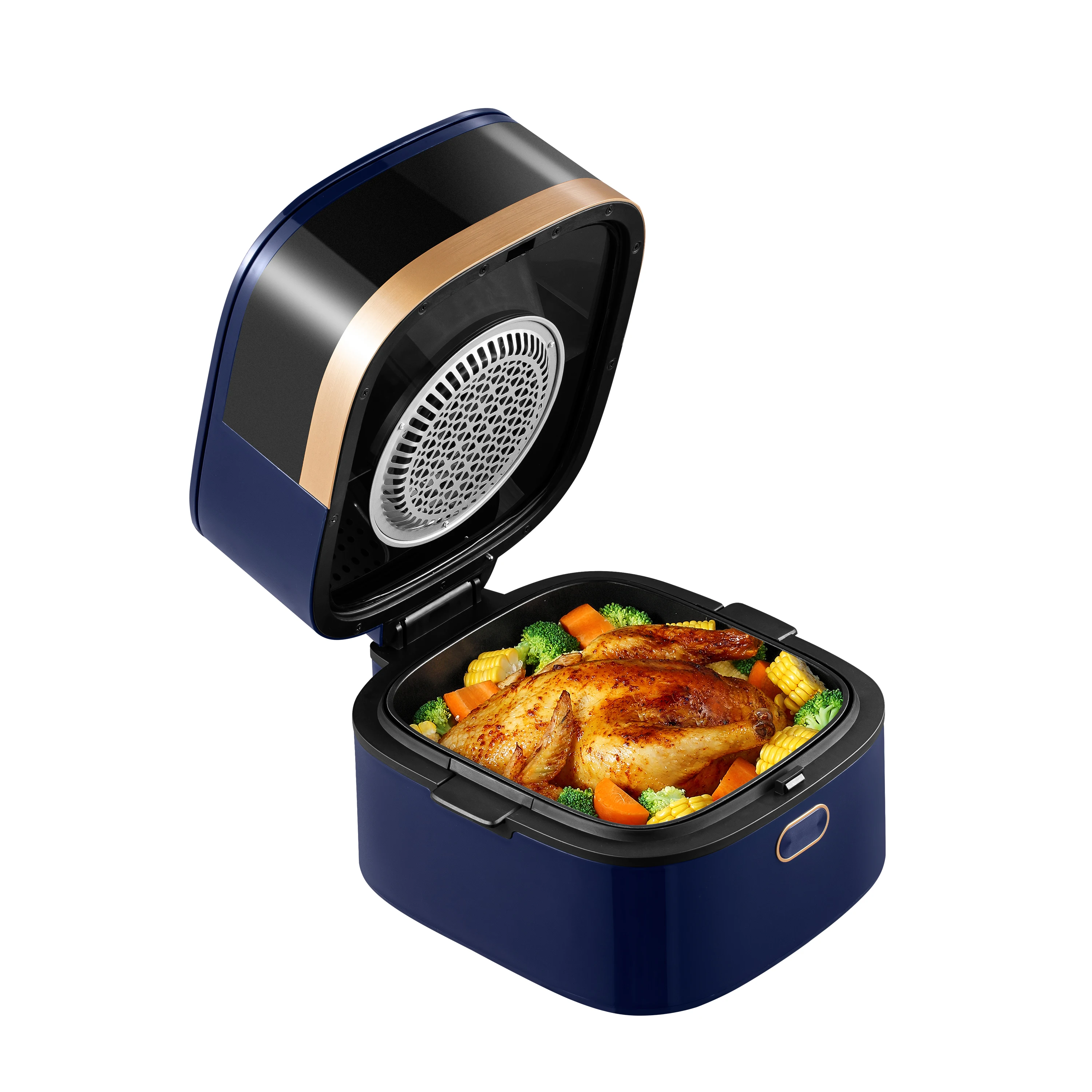 high quality air fryer 220v factory price white big size air fryer 6 to 8 liters professional convection oven extra wide 8l