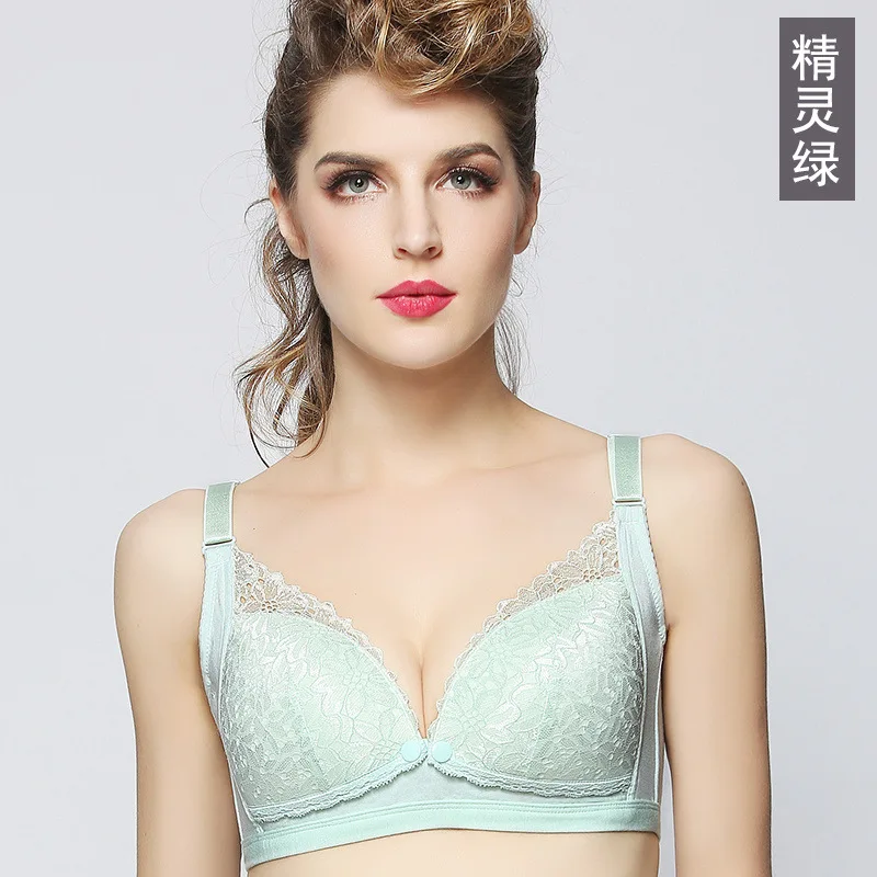 Wire Free Lace Cotton Maternity Nursing Bra Pregnancy Breast Feeding Underwear Adjusted Bra Underwear For Women