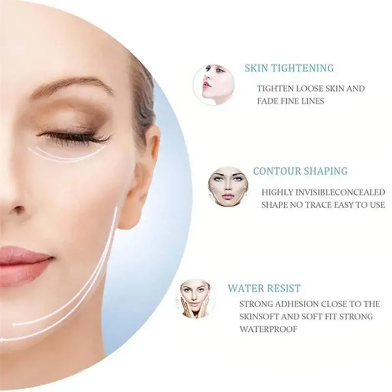 facial line wrinkle flabby skin V shape patch bands kit slimming tools neck chin instant invisible face lifting tape