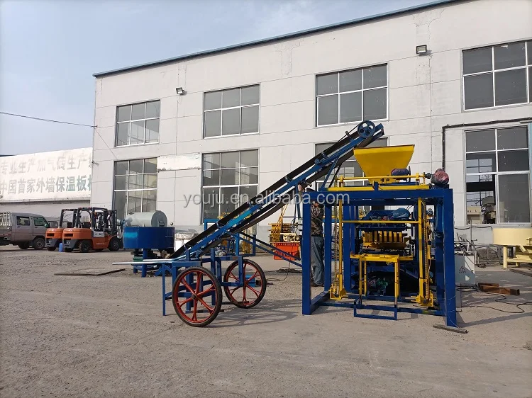 Прямые продажи с фабрики QT4-26 полуавтоматическая машина для производства кирпича формовочная бетона цемента полого блока