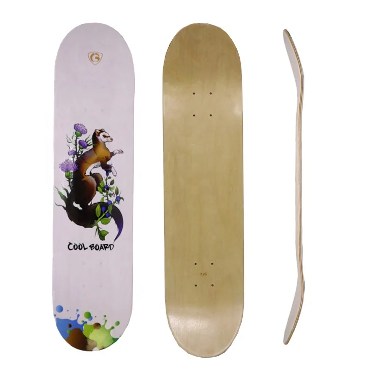 7 layers Canadian Maple Skateboard Deck With Customized Graphic