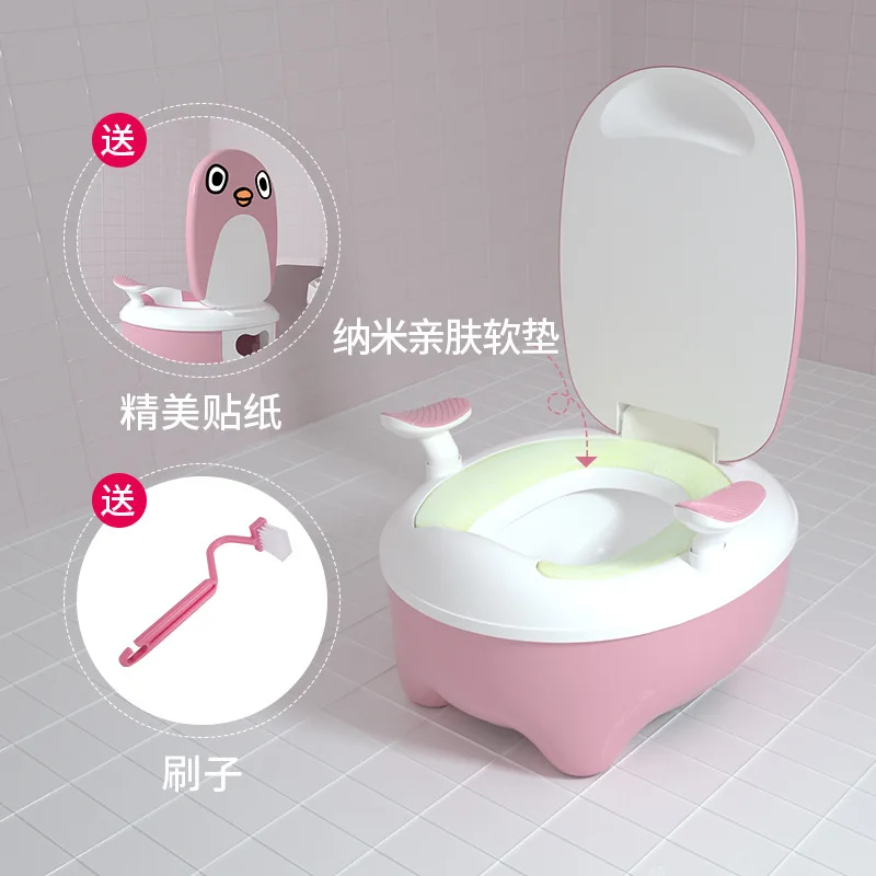 0-12 Years Baby Potty Training Toilet Seat Comfortable Backrest Cartoon Pots Portable Baby Pot For Children Potty Toilet Bedpan