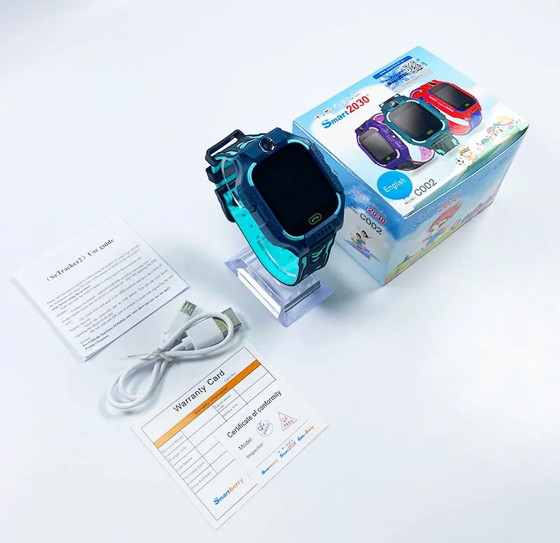 Child Smart Watch C002 Kids SOS Emergency Calling GPS Tracking Kids Smartwatch Baby Safe Monitor Wristwatch For Boys And Child