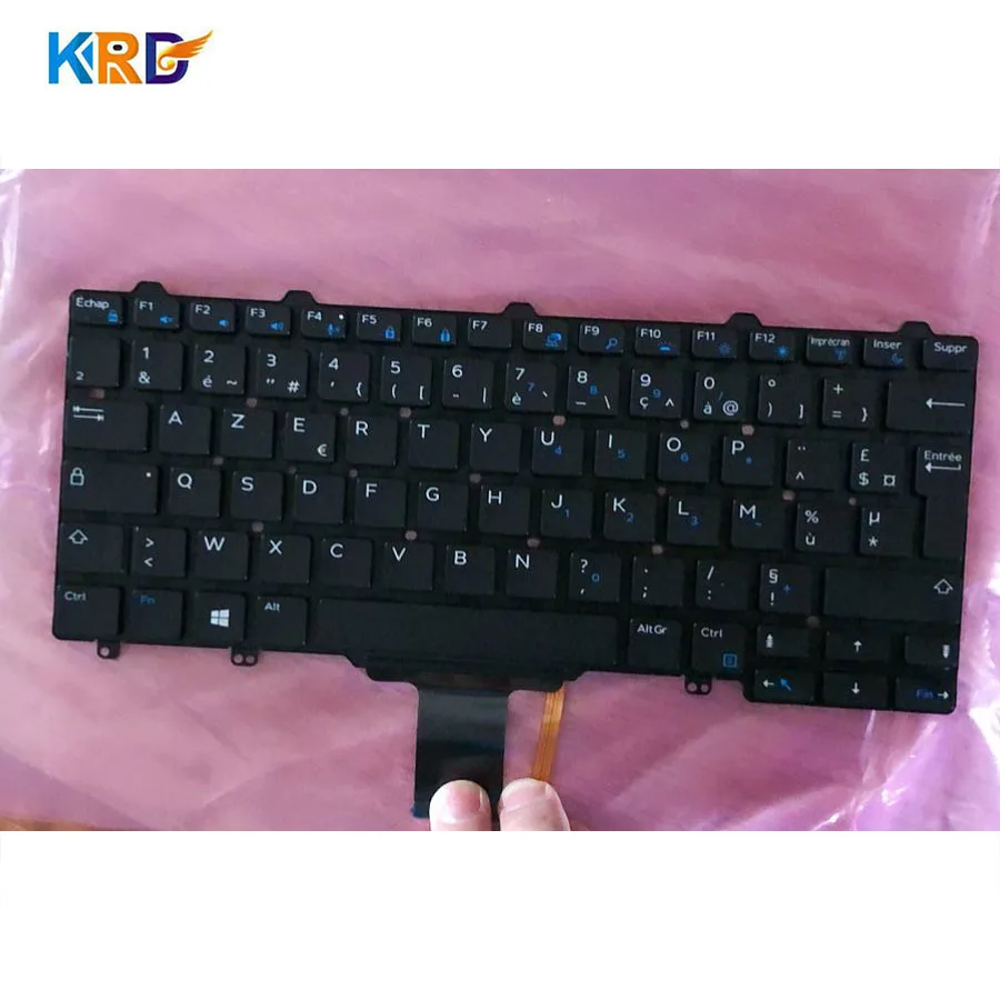 Factory Wholesale Laptop Keyboard For Dell E7250 E7270 7250 7270 AZERTY French Keyboard
