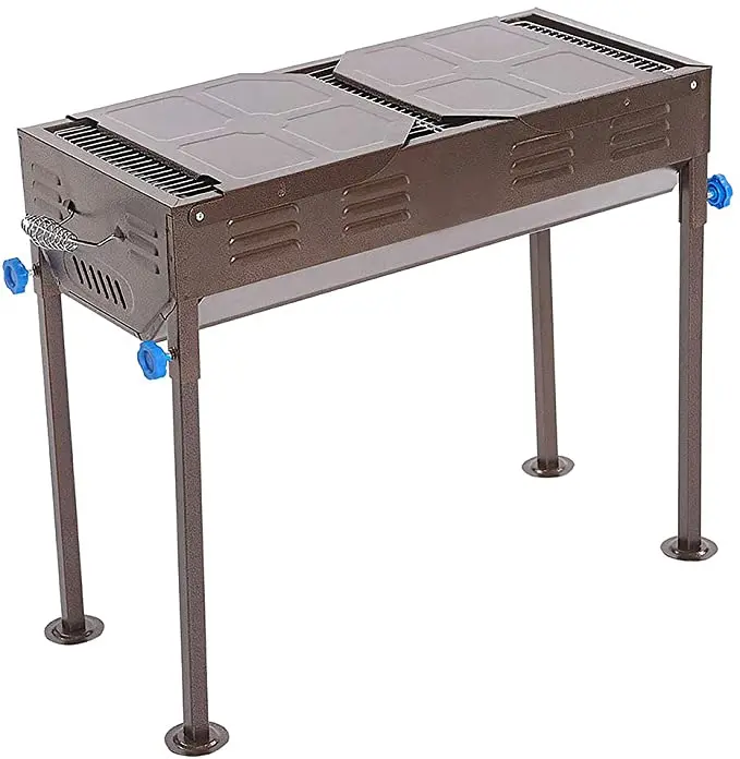 Outdoor Large Charcoal Grill high quality Portable Folding BBQ Grill Stainless Steel Camping Kebab Grill