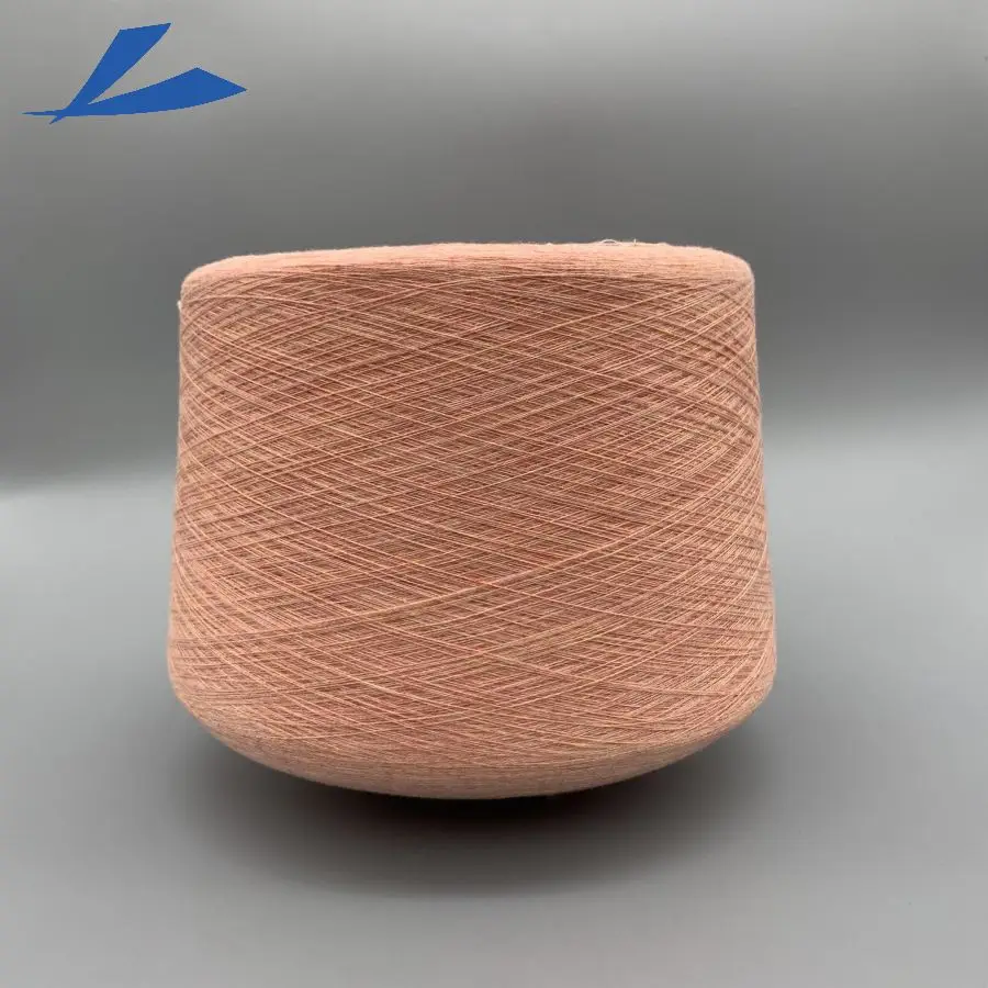 cheap wool like yarn polyester/PBT NE 26.5/2  dyed core spun sweater yarn for  knitting