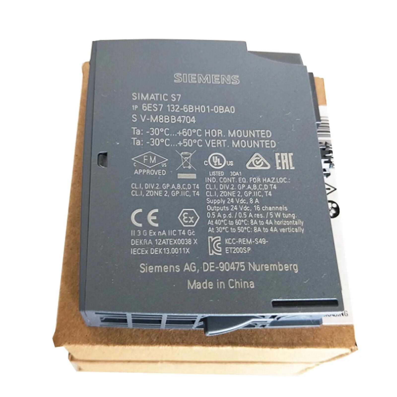 Цифровой выходной модуль SONGWEI Siemens Plc SIMATIC ET 200SP 6ES7132-6BH01-0BA0 6ES71326BH010BA0