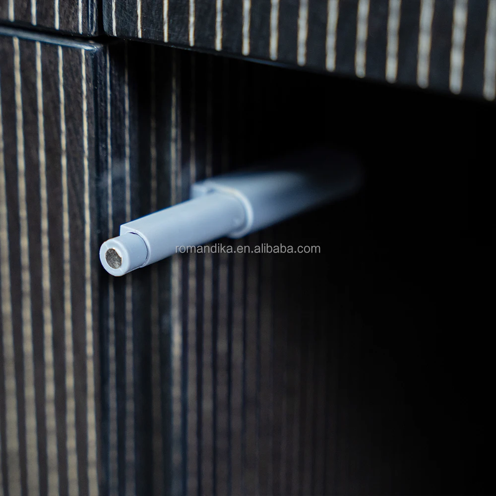 Modern Luxury Asian Style Solid Wood Dining Room Sideboard Buffet Cabinet Stainless Steel Kitchen Bedroom Storage Feature Hotels