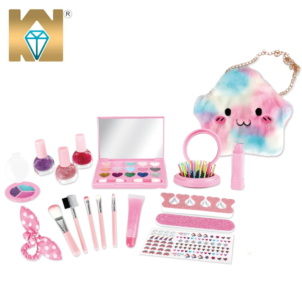 
KUNYANG TOYS Amazon Hot Sale Make Up Set Toys Simulation Kids Cosmetics Makeup Set Girl Toys Kids Cosmetics With Cosmetic Bag 