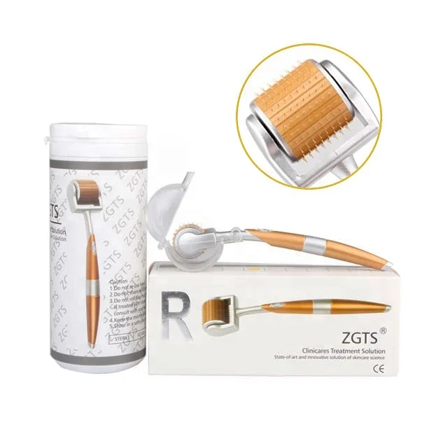 Private Label Drs Derma Rolling System Zgts Derma Roller 192 Needles Microneedle Skin Roller 1mm 1.5mm Needle Dermaroller Growth