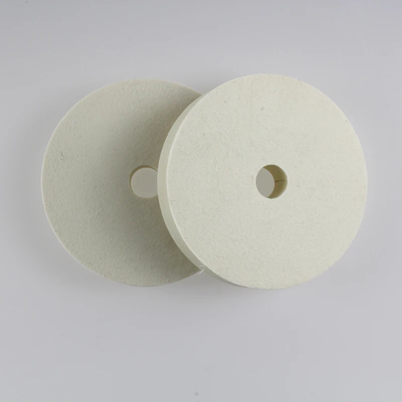 100mm wool felt polishing wheel for stainless steel metal glass