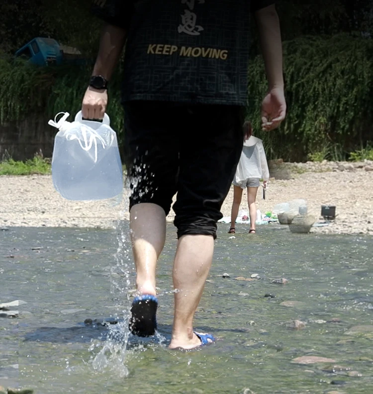 На заказ 5l 10l 20l открытый кемпинг складной контейнер для воды сумка портативный мешок складная бутылка с