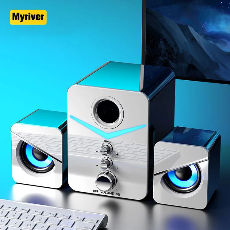 Набор домашних колонок 3 в 1 Myriver, проводные компьютерные колонки для ПК, звуковая коробка с питанием от Usb для смартфона